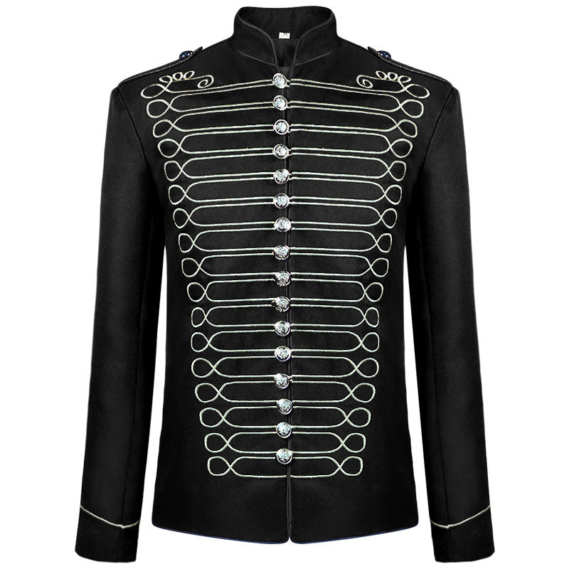 Medieval Men's Retro Gothic Steam Drummer Suit