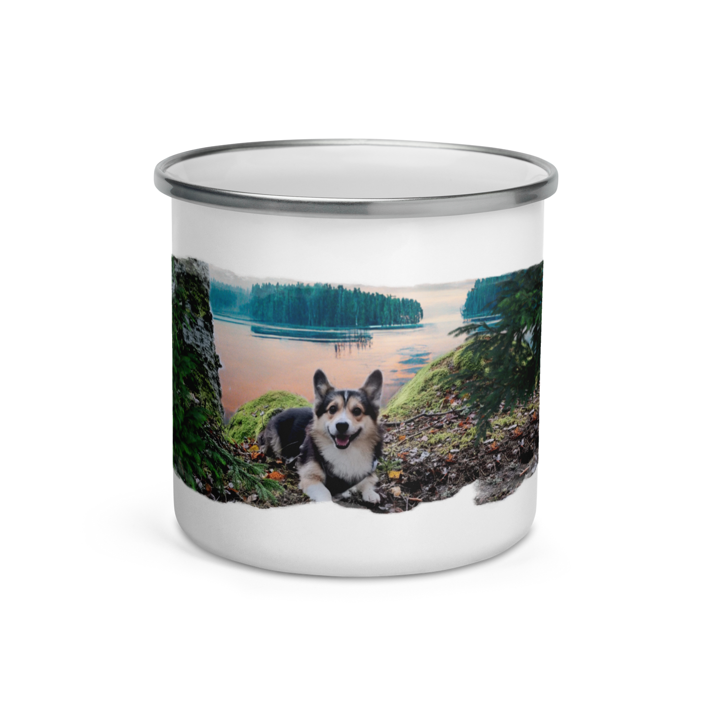 Enamel mug - Dog in Finland