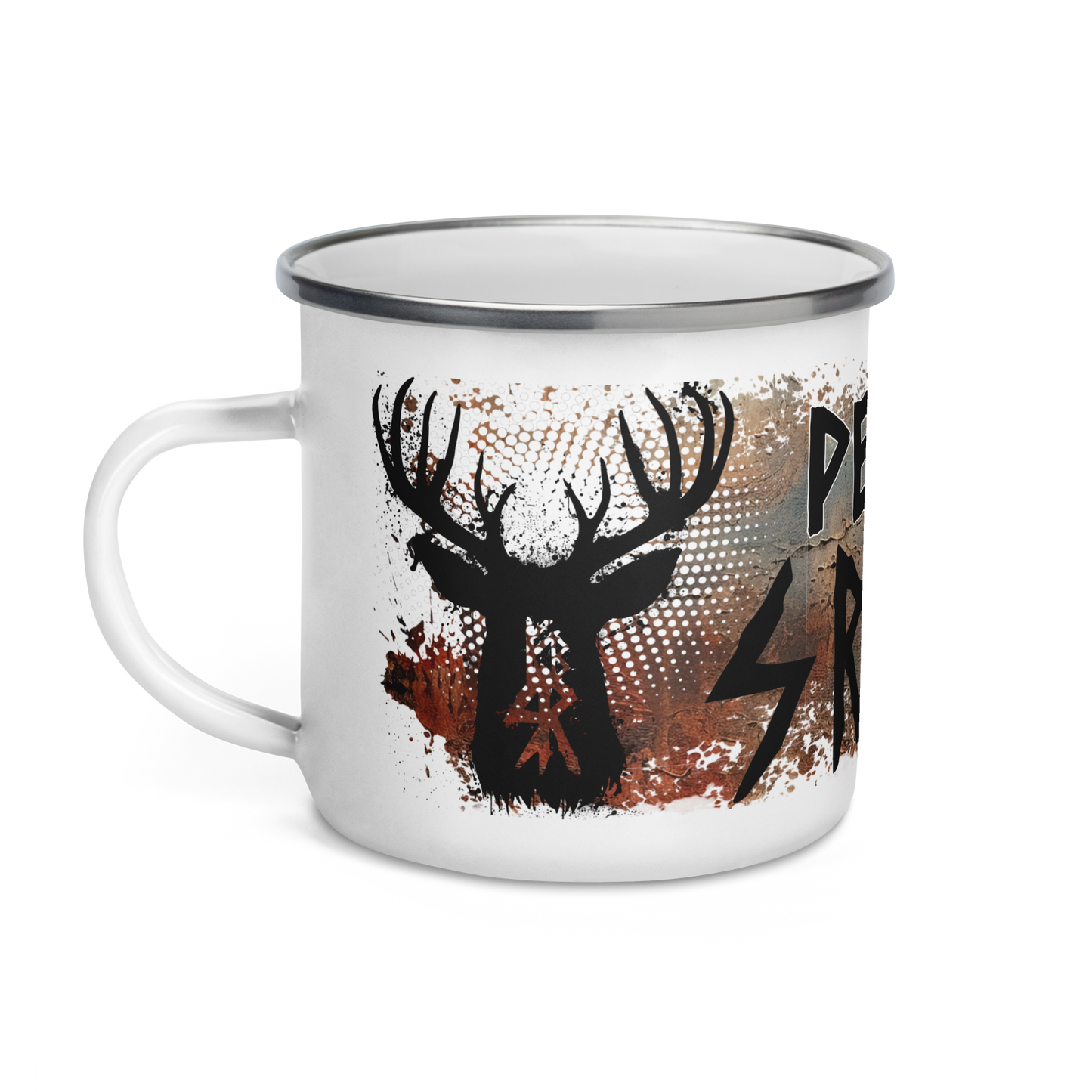 Enamel mug - RUNNING DEER