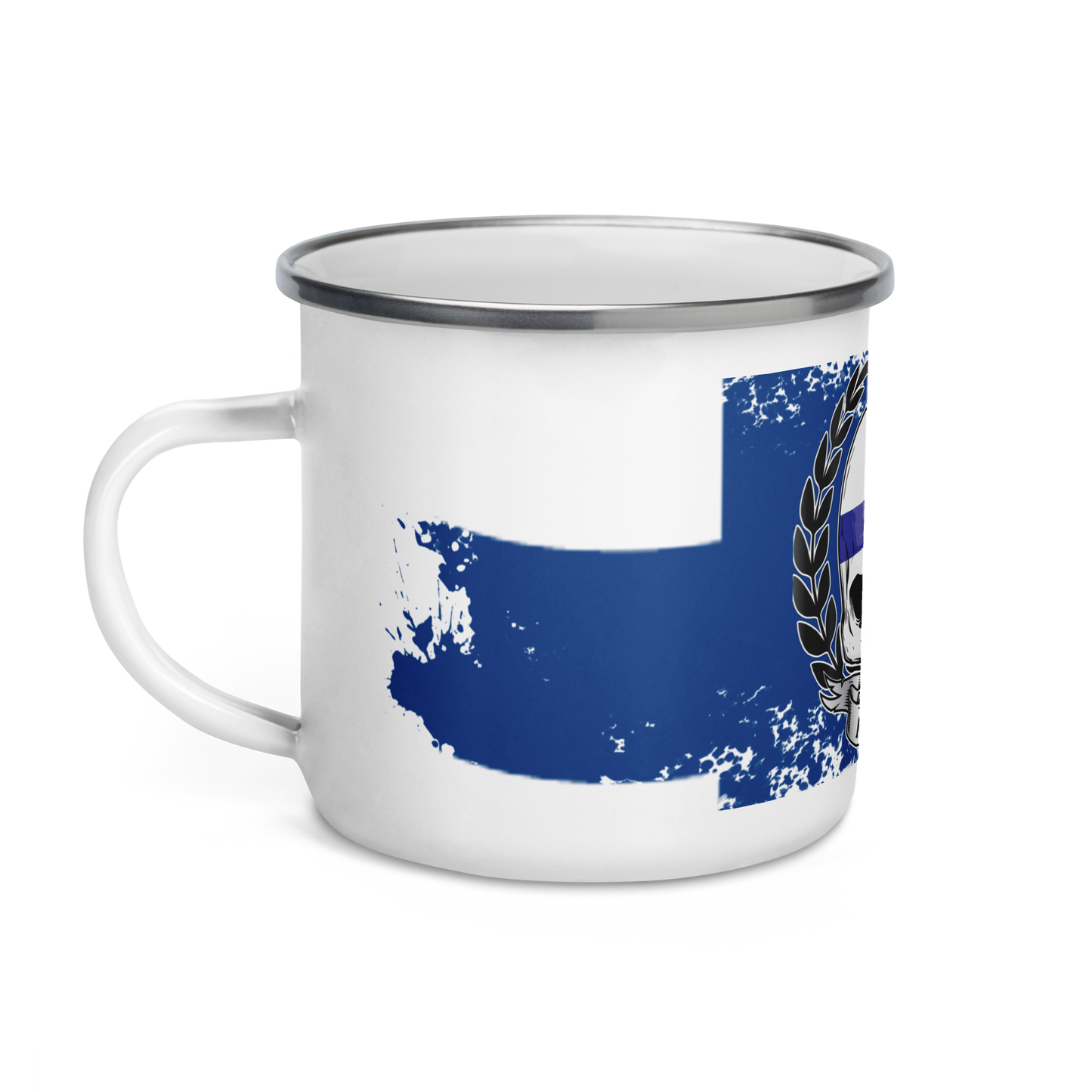 Enamel mug - Finnish skull