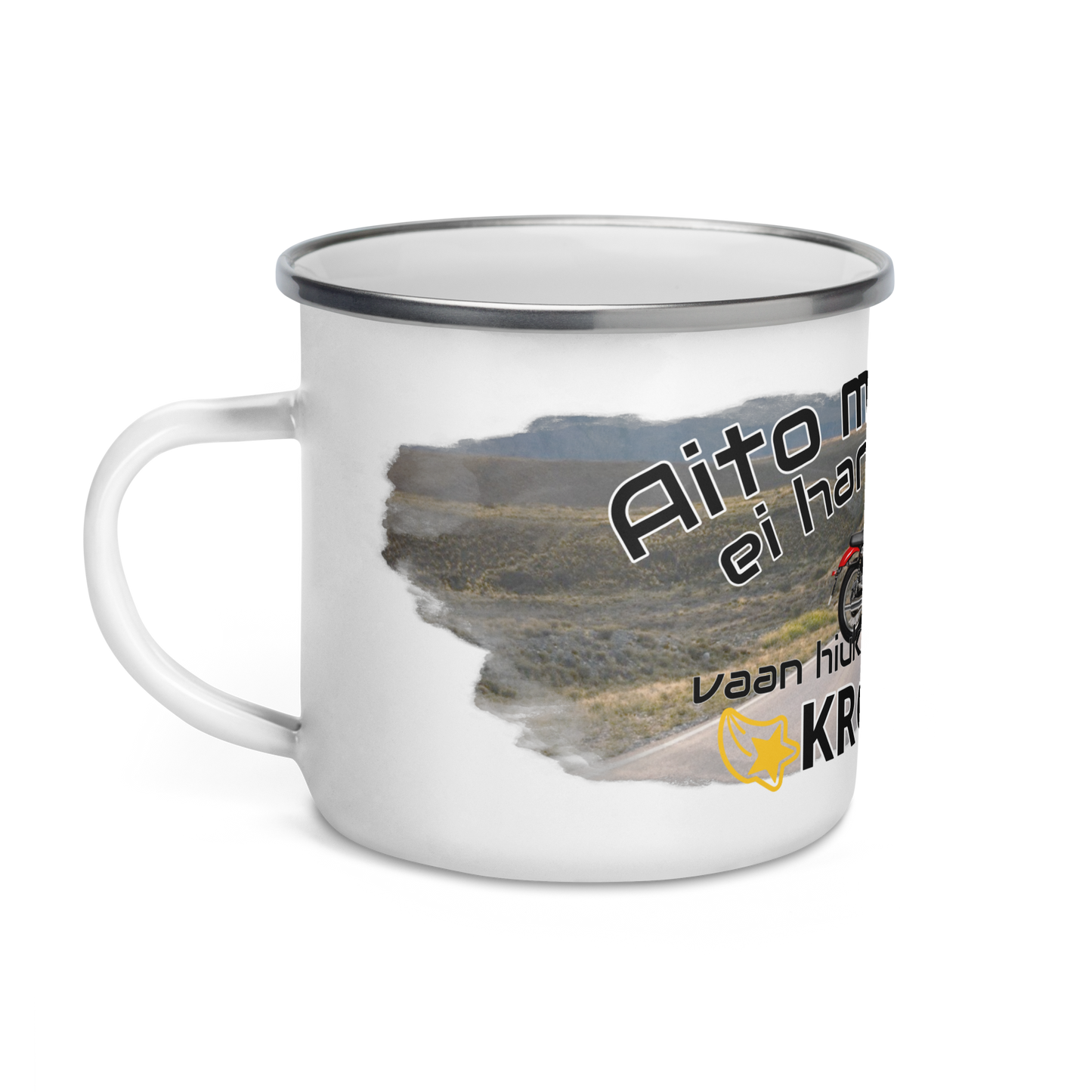 Enamel mug - CHROME