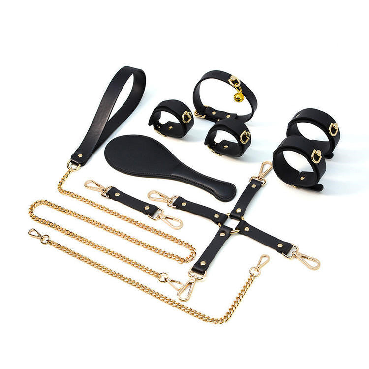 Fashionable And Simple Cowhide Leather Bondage Set