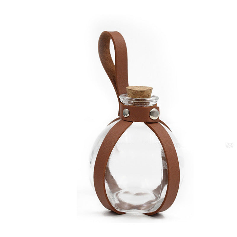 Magic Leather Case Waist-hanging Glass Potion Bottle Pouch