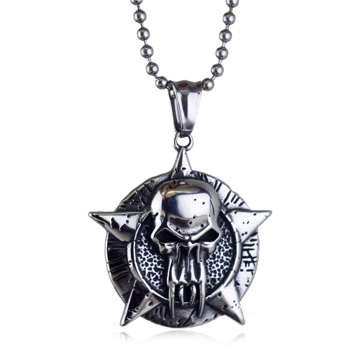 Pentagram Skull Pendant