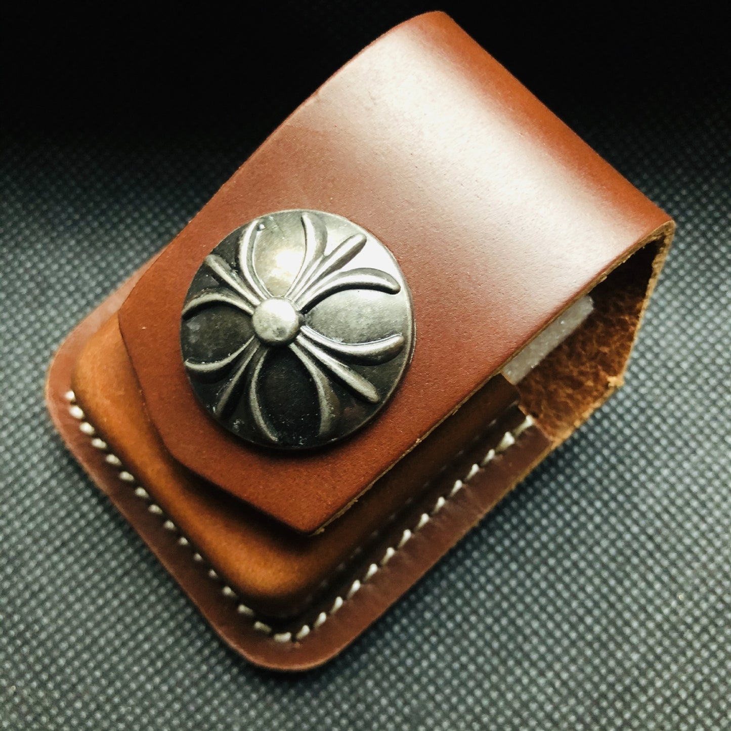 Kerosene Lighter Leather Handmade Personality Leather Case