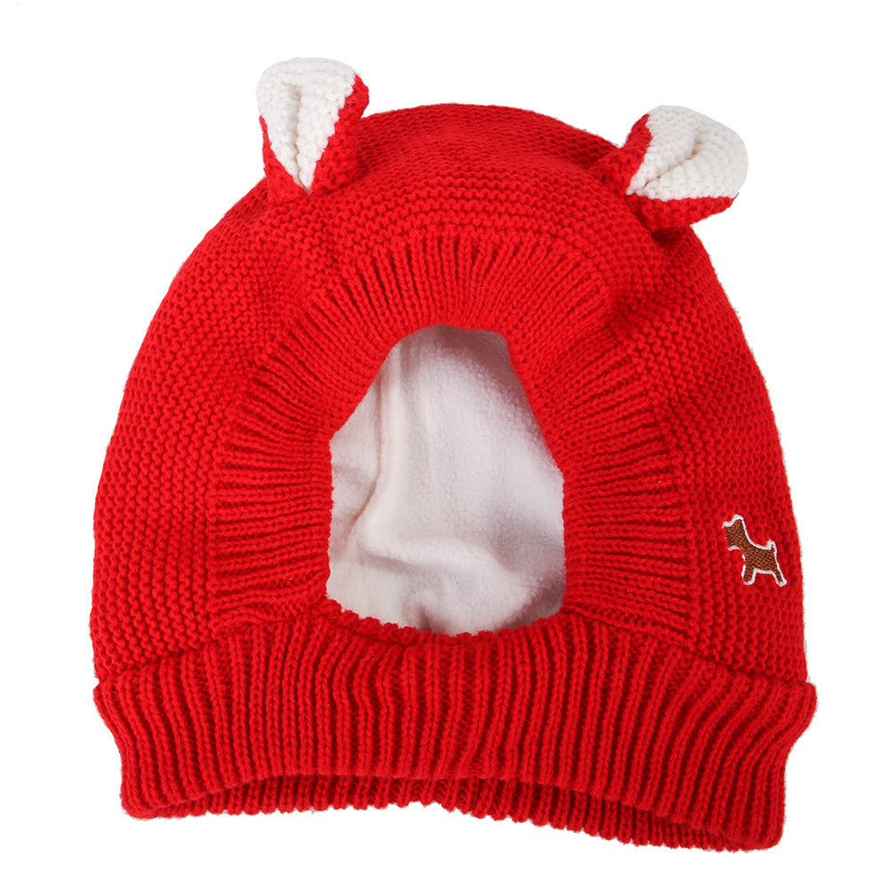 Knitted Dog Hat koiran lämpimään päähän