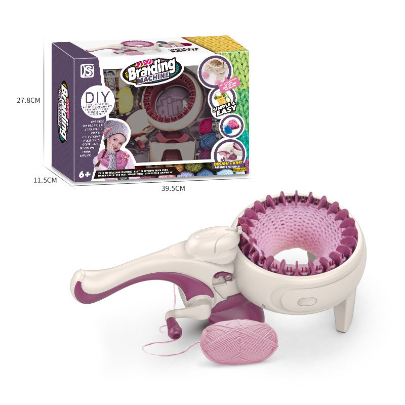 DIY Knitting Machine Toy 24 Needle Scarf Hat Hand Haruka Wool Knitting Machine  käsityö - neulekone