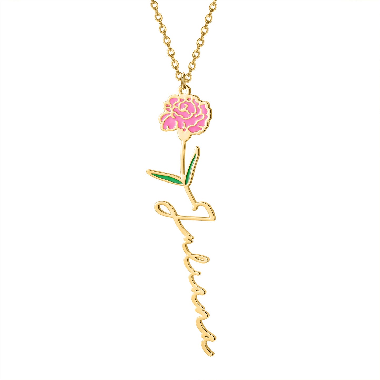 Beautiful Flower Necklace - Customize Yourself, Suitable for Every Month