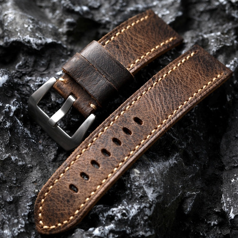 Hand-folded Head Leather Strap