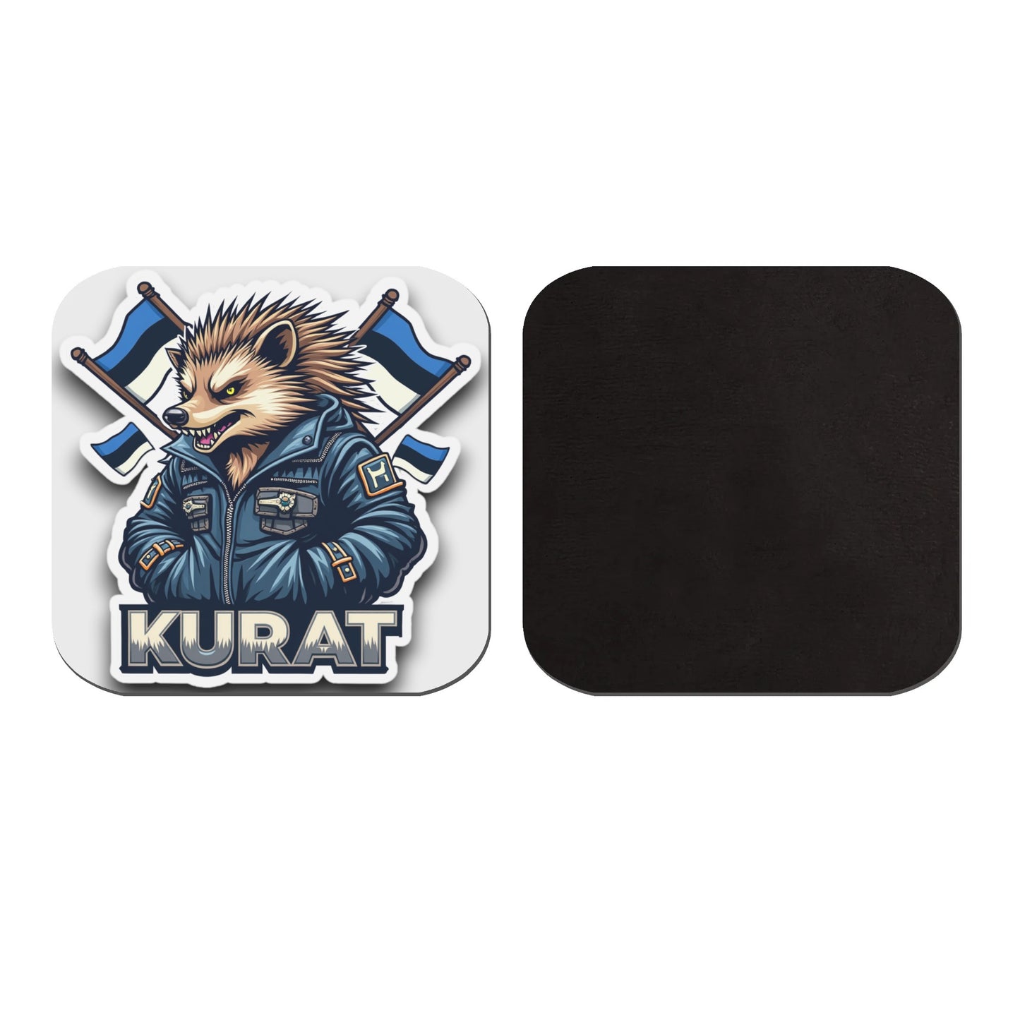 Hellualndian siili maailmalla: Jääkaappimagneetti tai pinssi