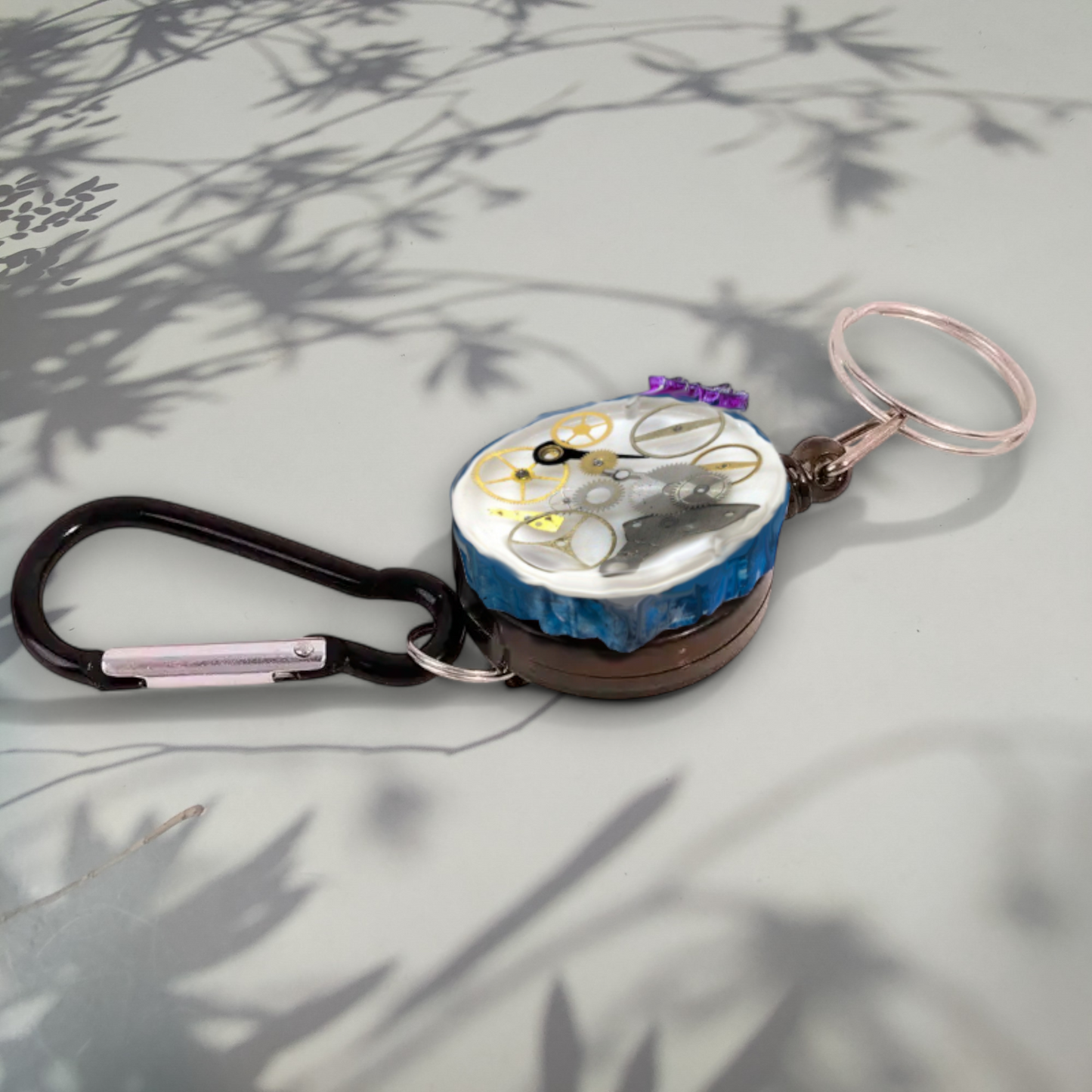 Rannekellosta helkakieppi vintage steampunk - keybak avainkela