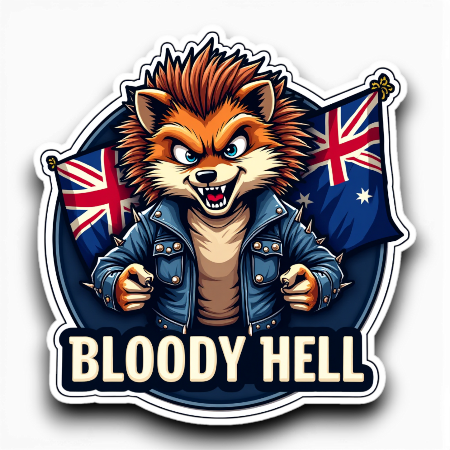 Hellualndian siili maailmalla: Jääkaappimagneetti tai pinssi