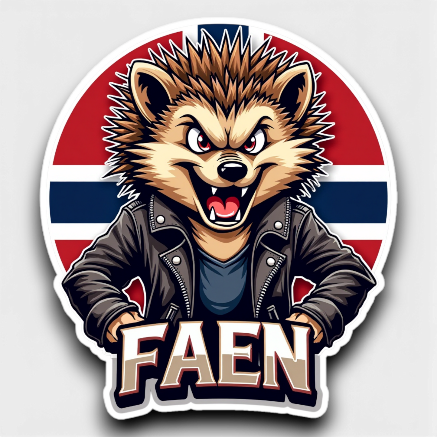 Hellualndian siili maailmalla: Jääkaappimagneetti tai pinssi