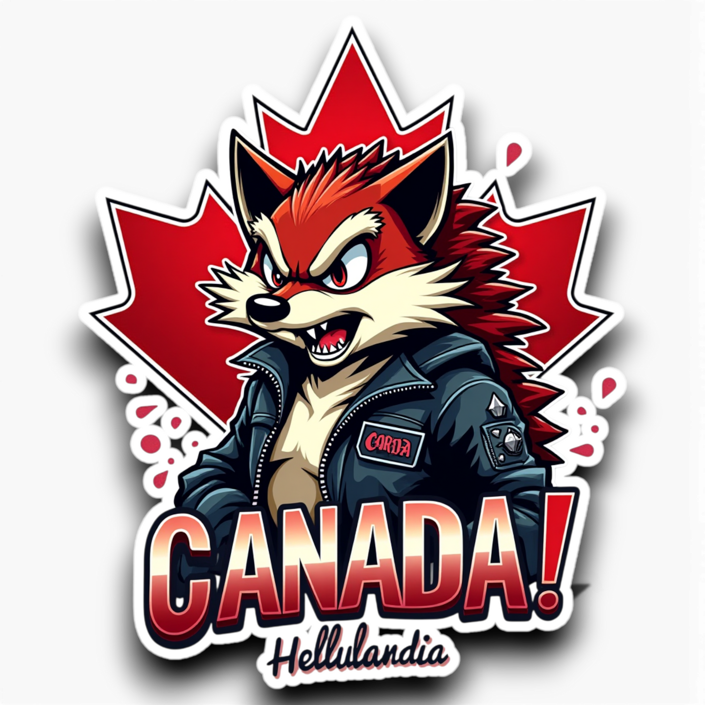 Hellualndian siili maailmalla: Jääkaappimagneetti tai pinssi