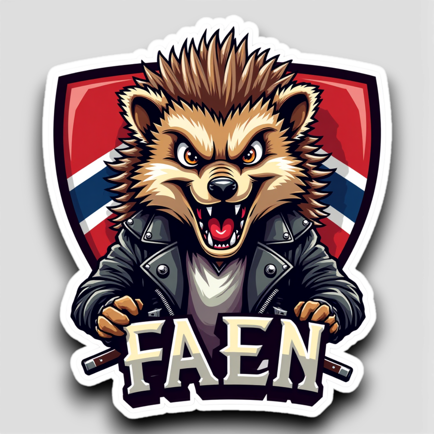 Hellualndian siili maailmalla: Jääkaappimagneetti tai pinssi