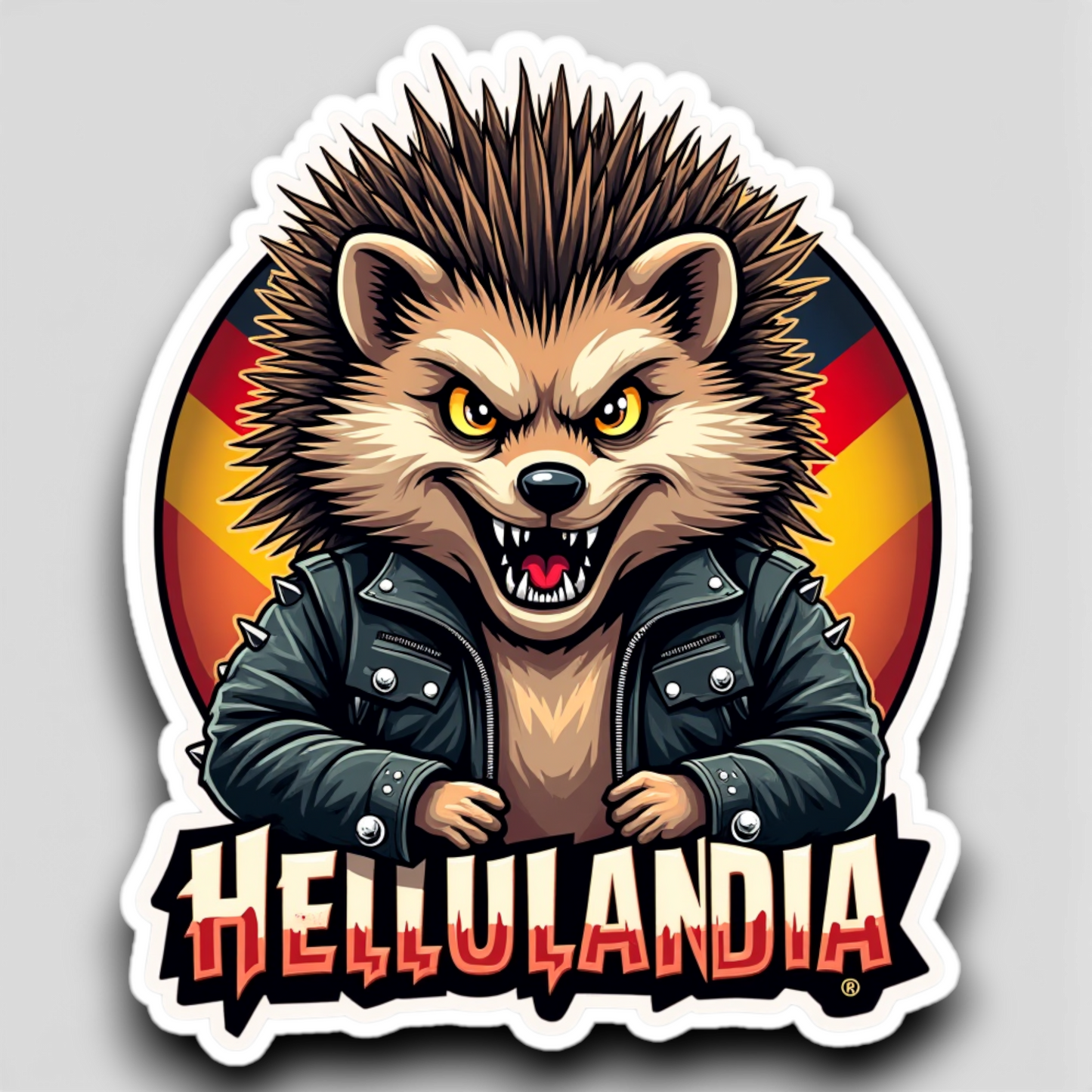 Hellualndian siili maailmalla: Jääkaappimagneetti tai pinssi