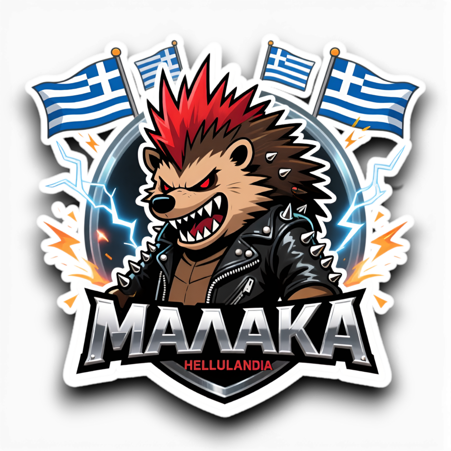 Hellualndian siili maailmalla: Jääkaappimagneetti tai pinssi