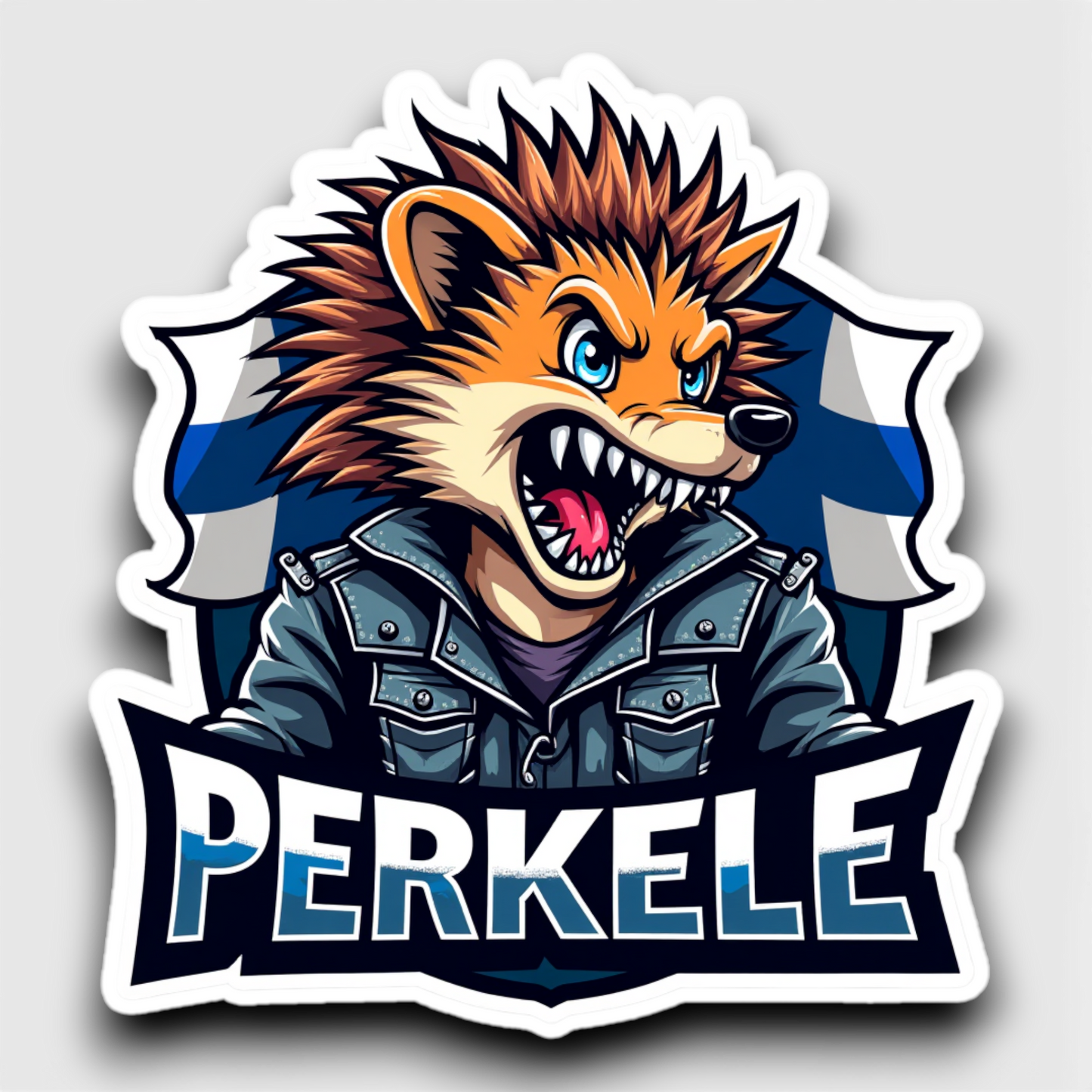 Hellualndian siili maailmalla: Jääkaappimagneetti tai pinssi