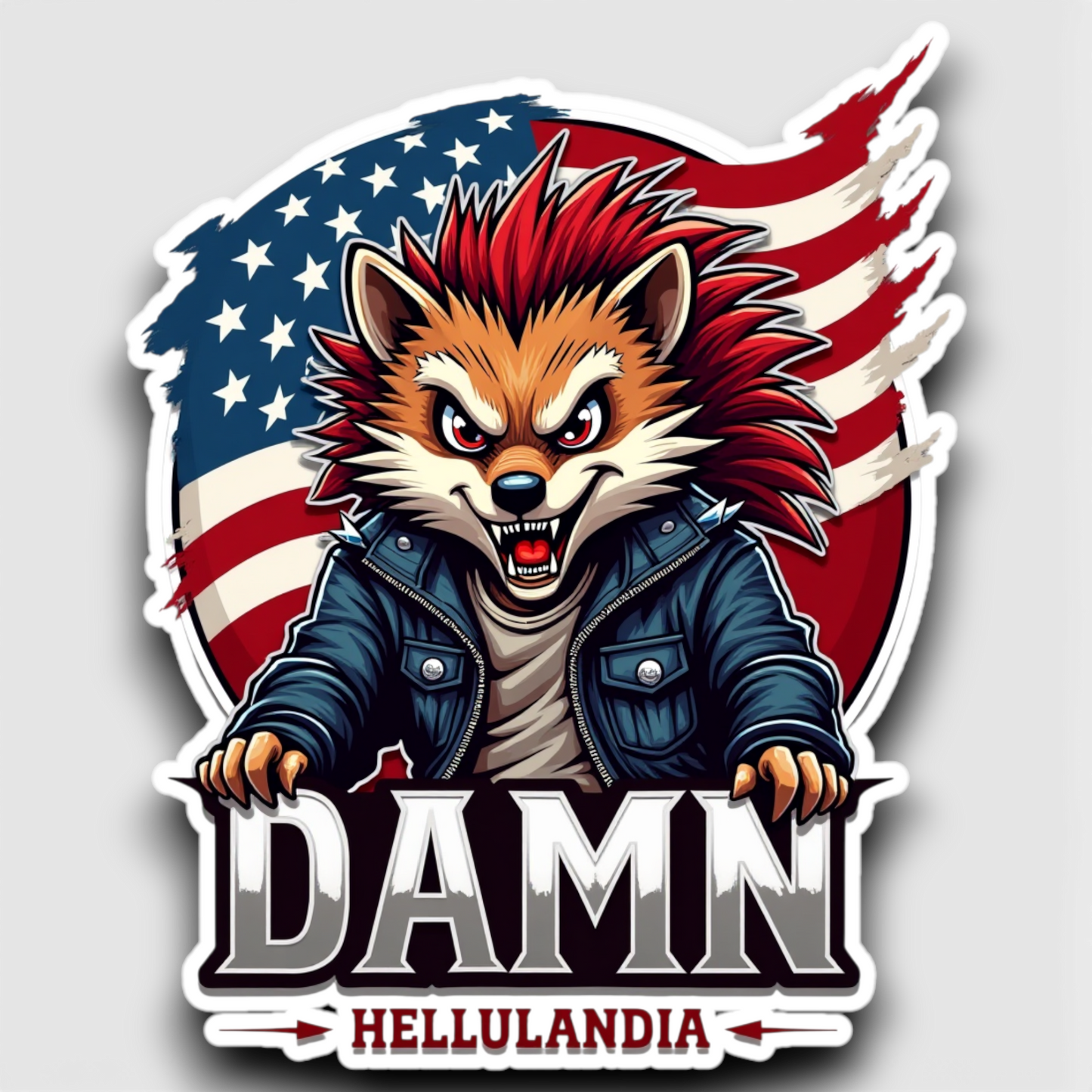 Hellualndian siili maailmalla: Jääkaappimagneetti tai pinssi