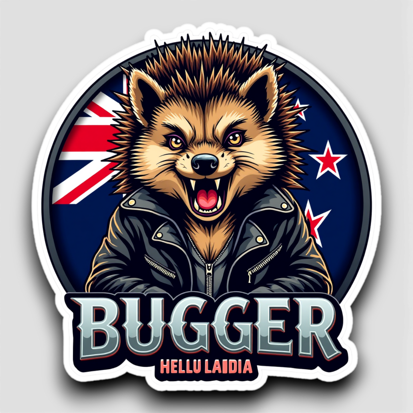 Hellualndian siili maailmalla: Jääkaappimagneetti tai pinssi