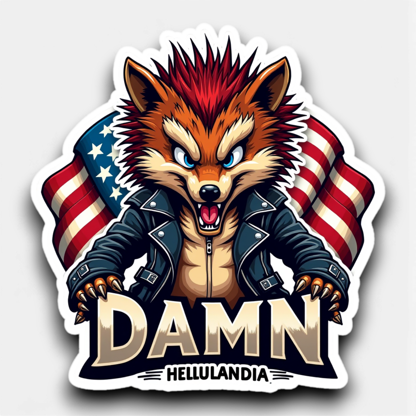 Hellualndian siili maailmalla: Jääkaappimagneetti tai pinssi