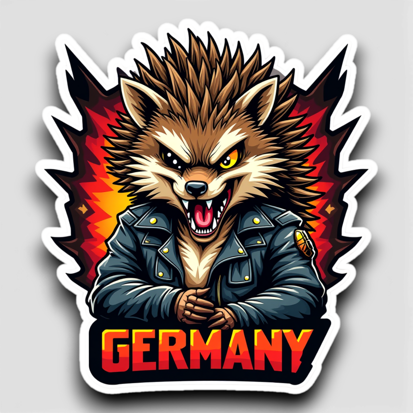 Hellualndian siili maailmalla: Jääkaappimagneetti tai pinssi