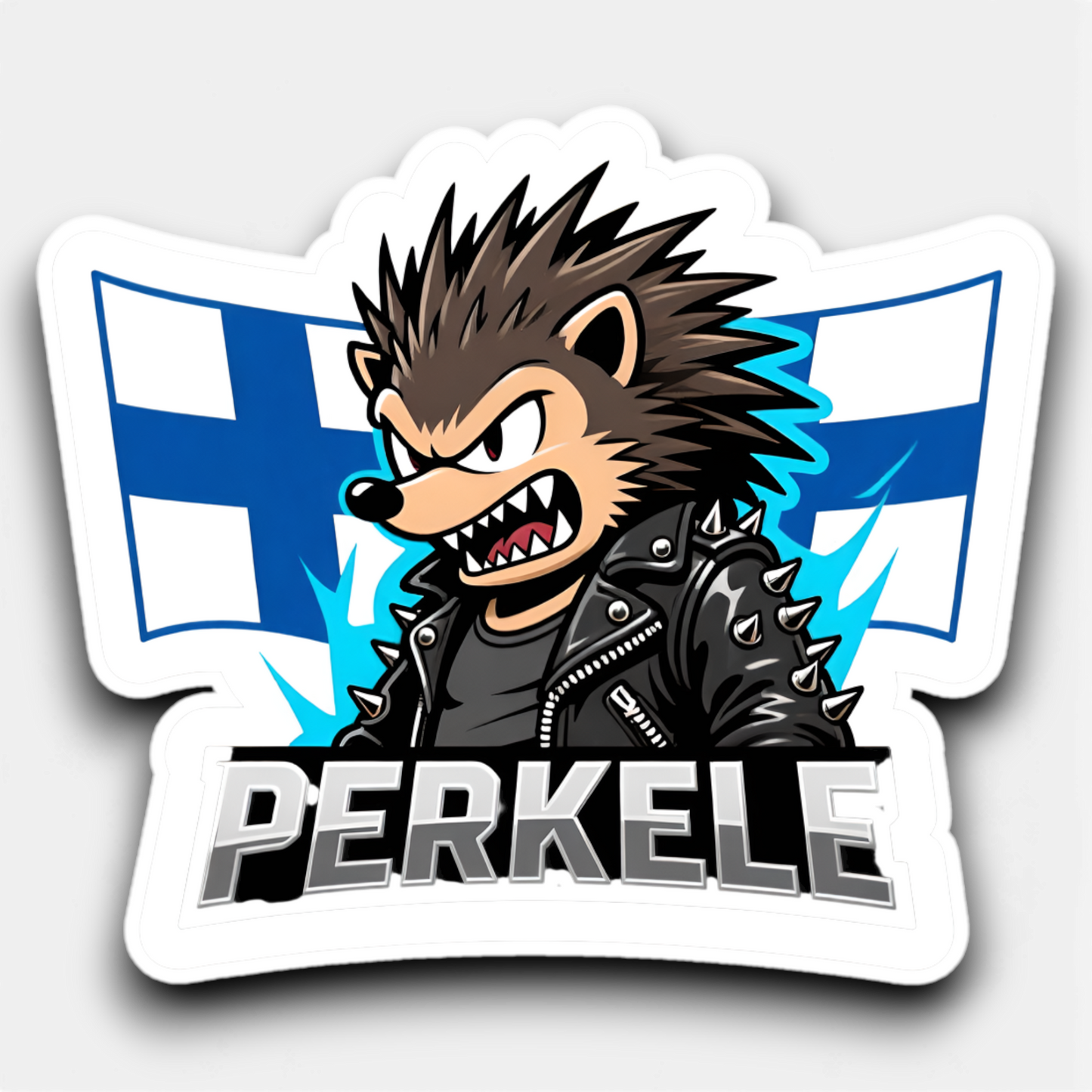 Hellualndian siili maailmalla: Jääkaappimagneetti tai pinssi