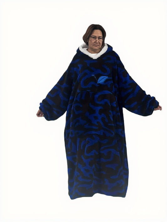 Ylisuuri  lyyssi leopardihuppari, jossa on omenanmuotoinen tasku