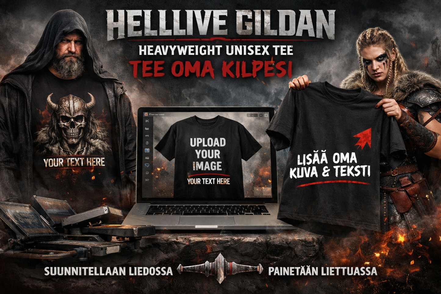 Räätälöi oma HELLLIVE Gildan Heavyweight Unisex Tee.
