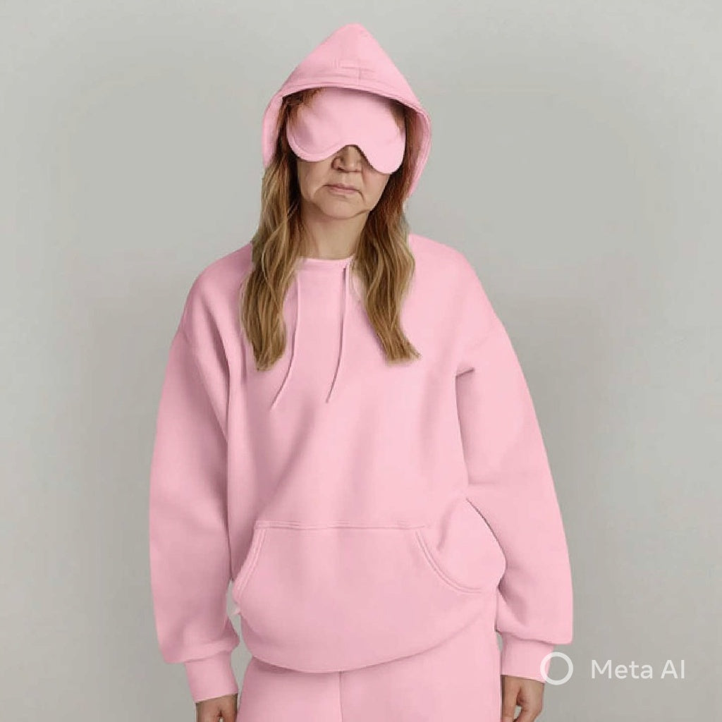 Rebel X 100 Naamattomat Naisten Plus Size Silmämaski-Huppari ja verkkarit