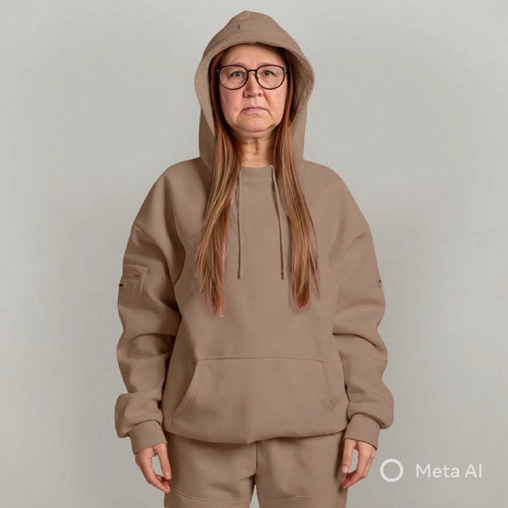 Rebel X 100 Naamattomat Naisten Plus Size Silmämaski-Huppari ja verkkarit