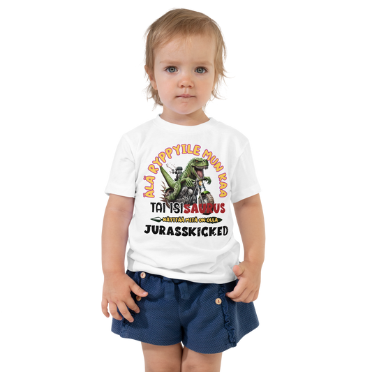 children's t-shirt isisaurus biker jurassicked