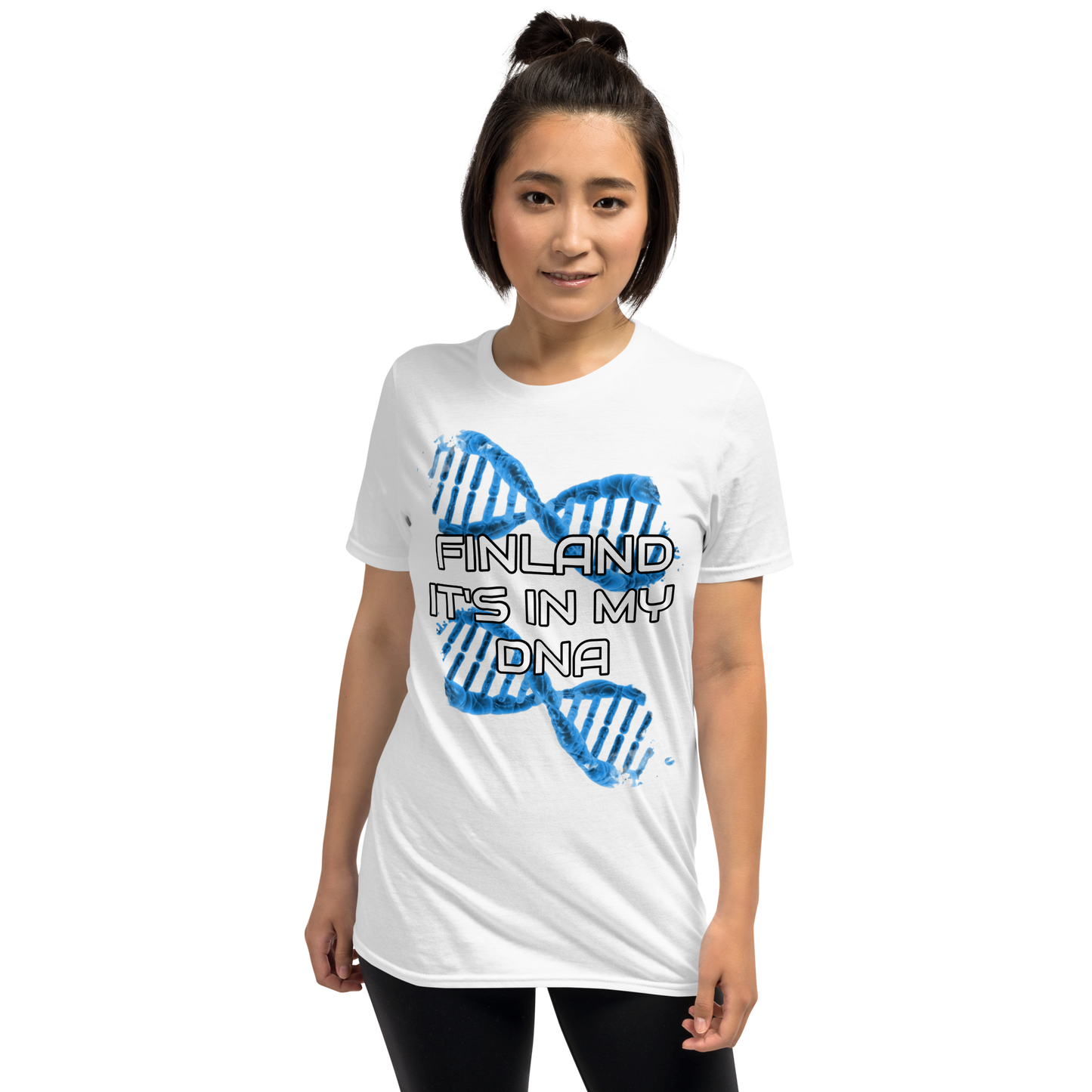 Lyhythihainen unisex T-paita - suomi dna