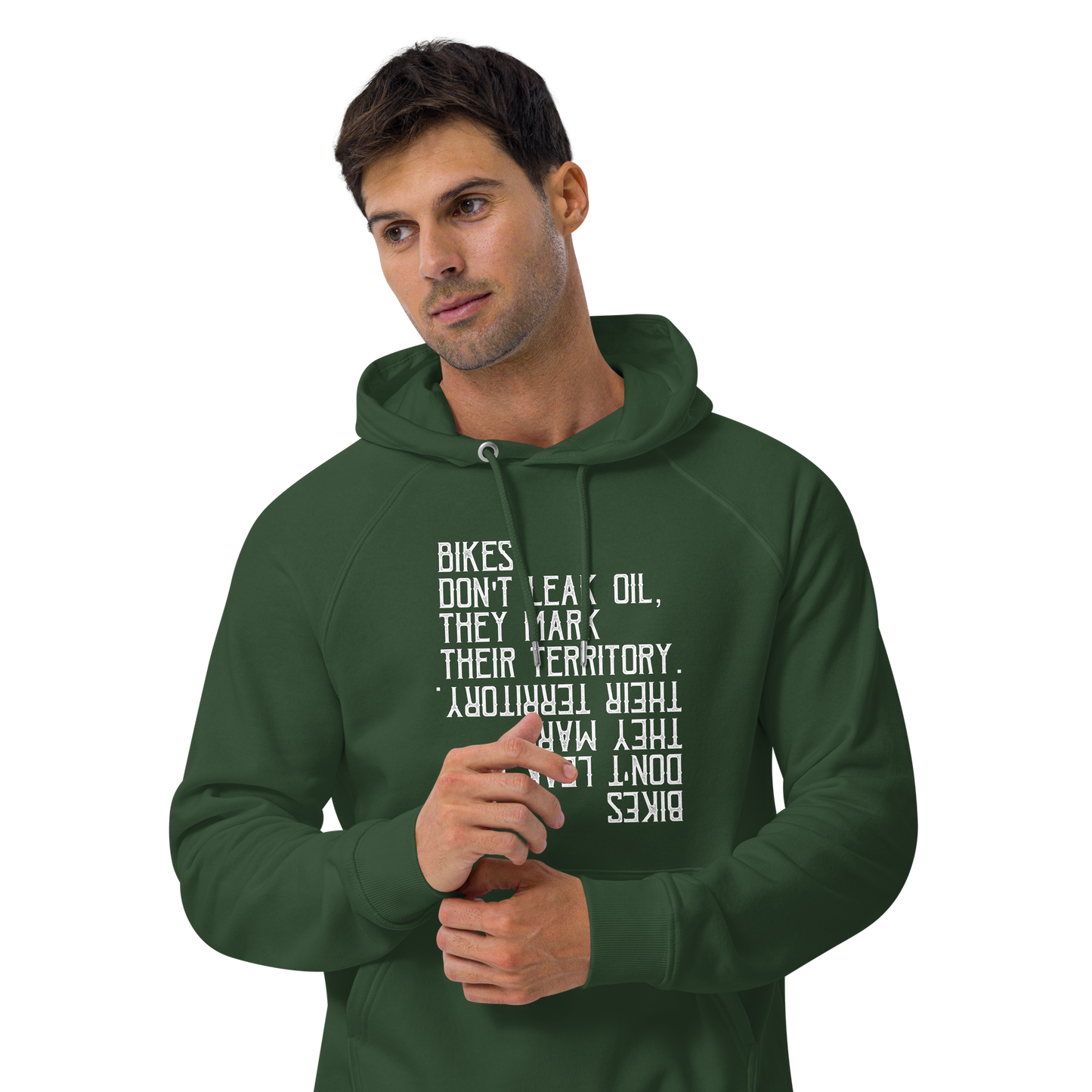 Unisex eco hoodie - mark territory