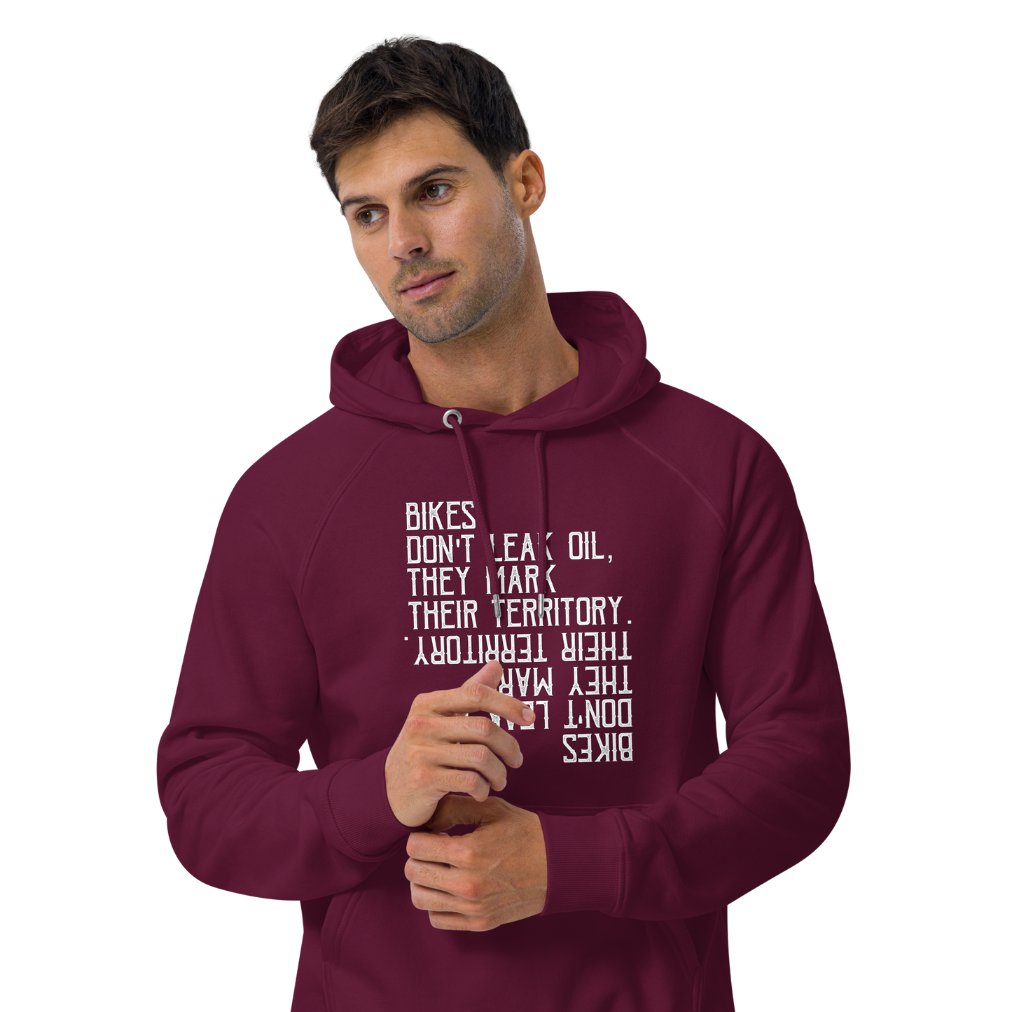 Unisex eco hoodie - mark territory