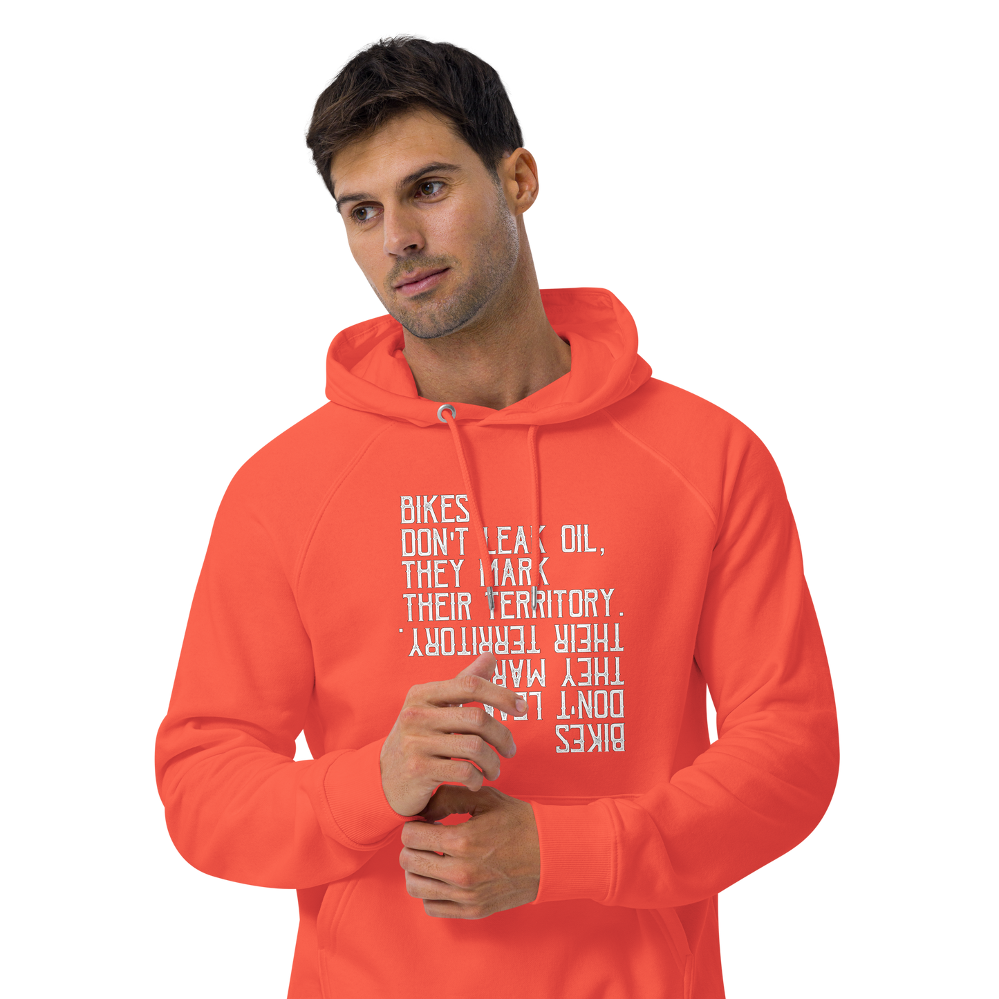 Unisex eco hoodie - mark territory