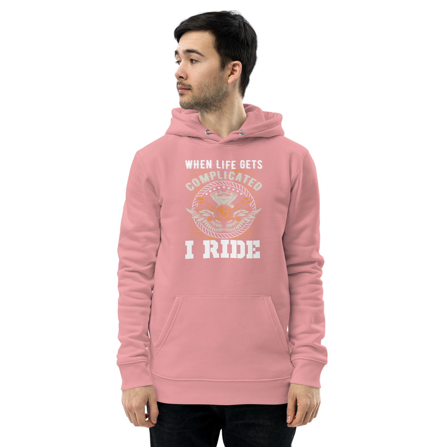 Unisex eco hoodie i ride