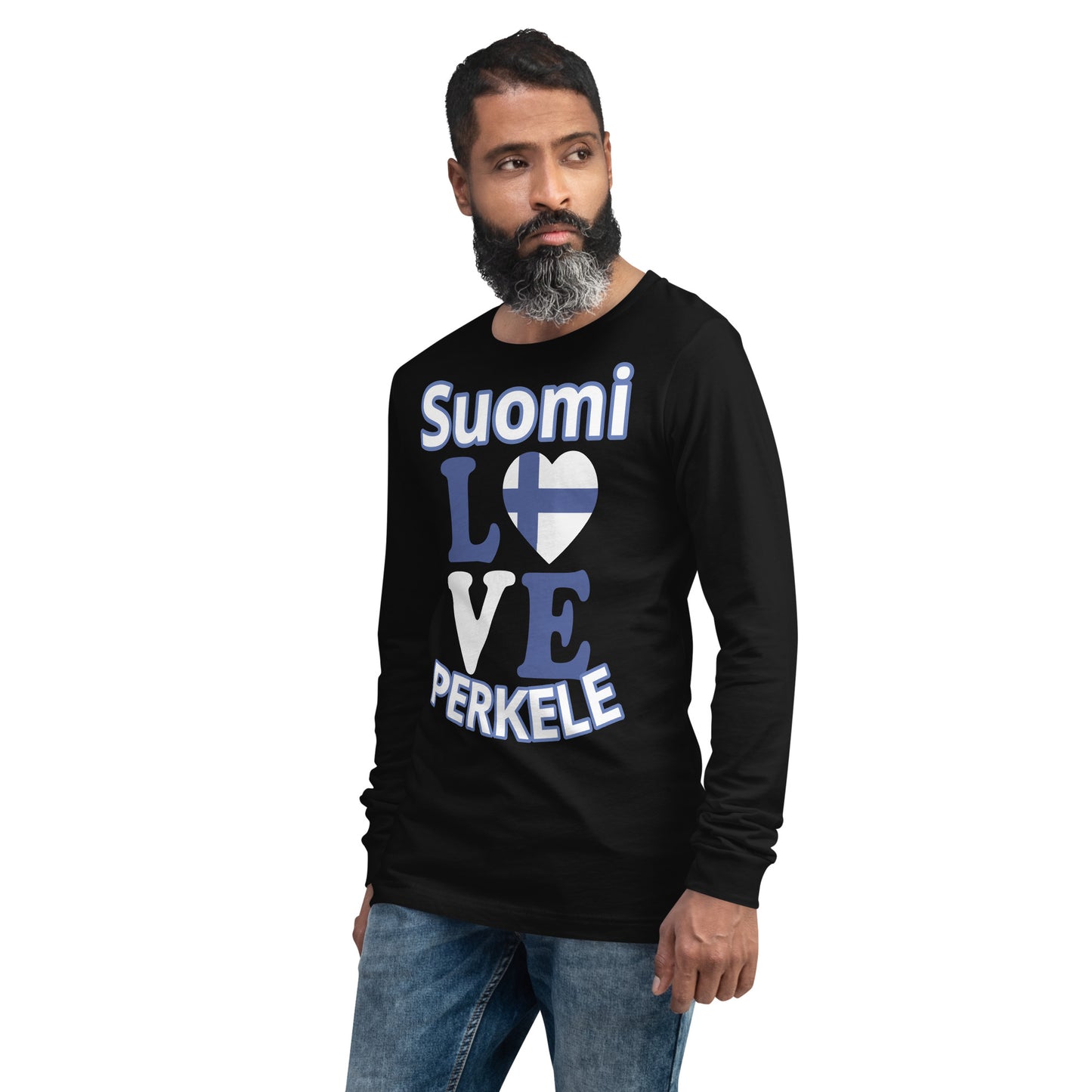 Unisex long-sleeved t-shirt love Finland