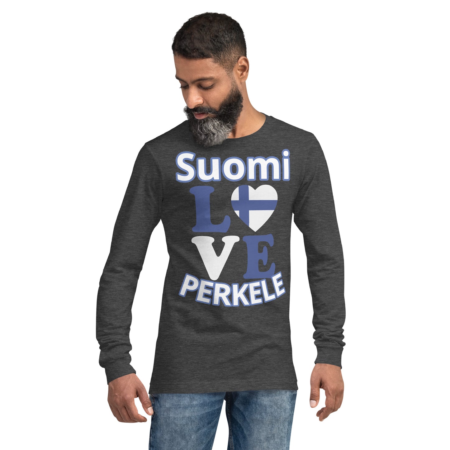 Unisex long-sleeved t-shirt love Finland