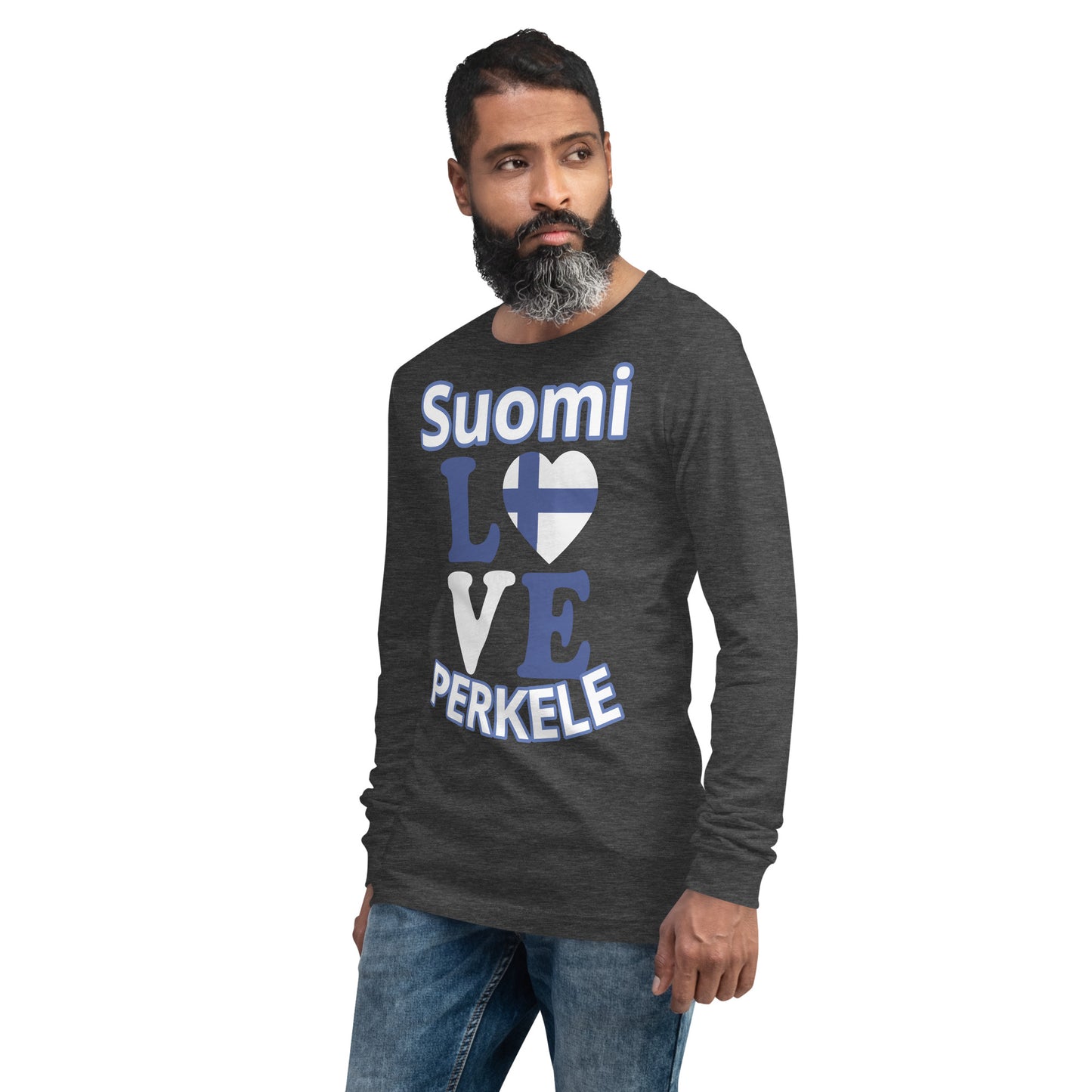 Unisex long-sleeved t-shirt love Finland