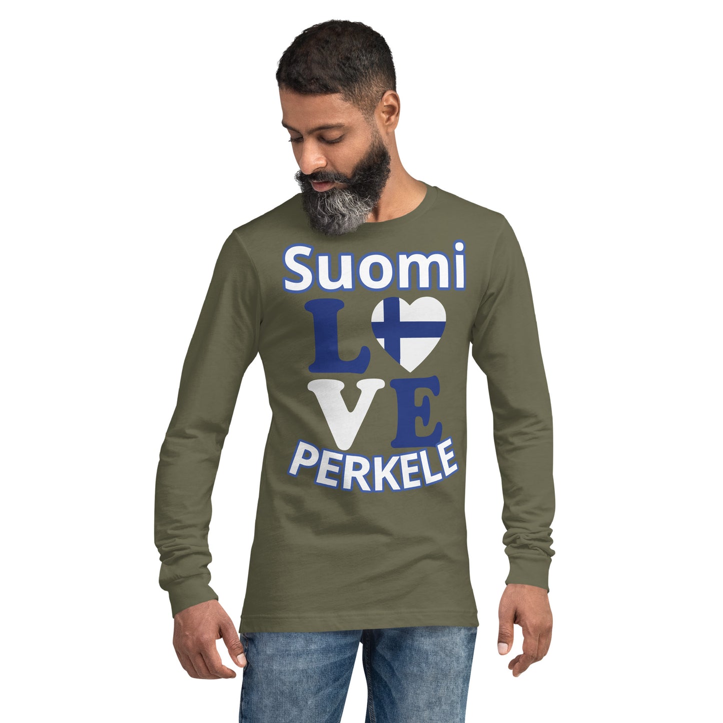 Unisex long-sleeved t-shirt love Finland