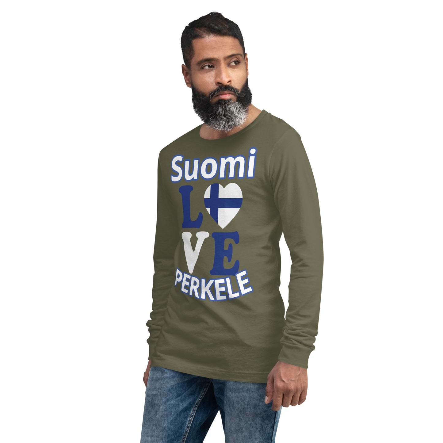 Unisex long-sleeved t-shirt love Finland