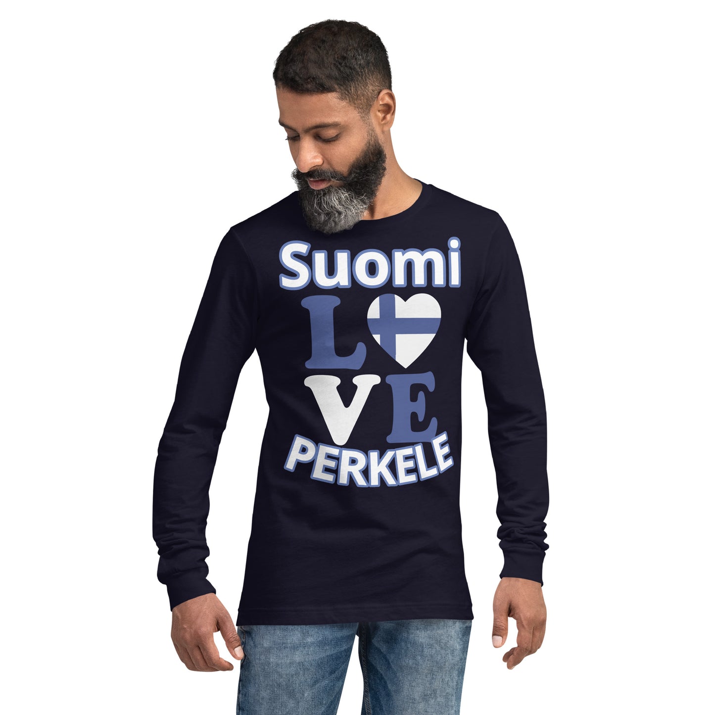 Unisex long-sleeved t-shirt love Finland