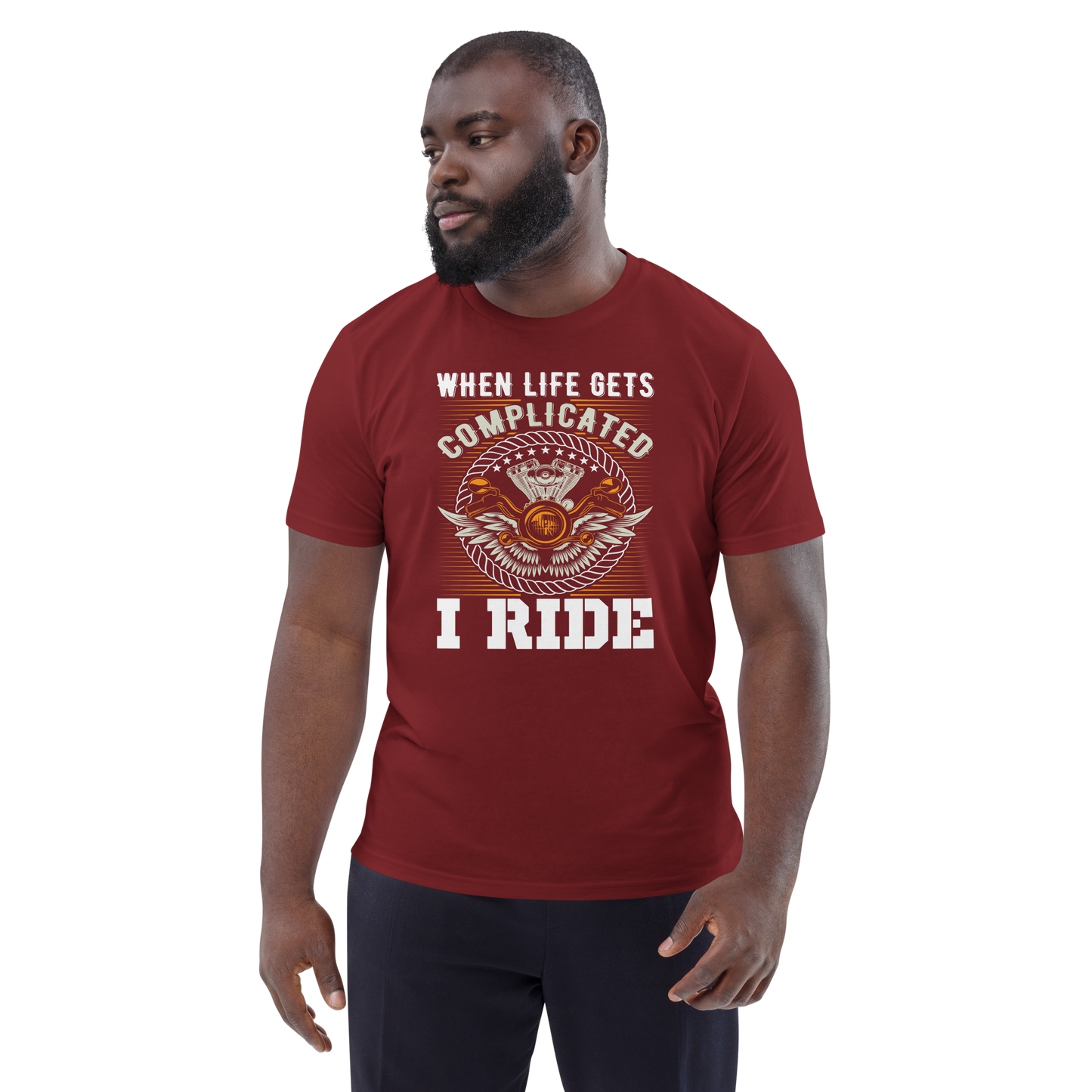 Unisex t-paita -  compicate life, I ride