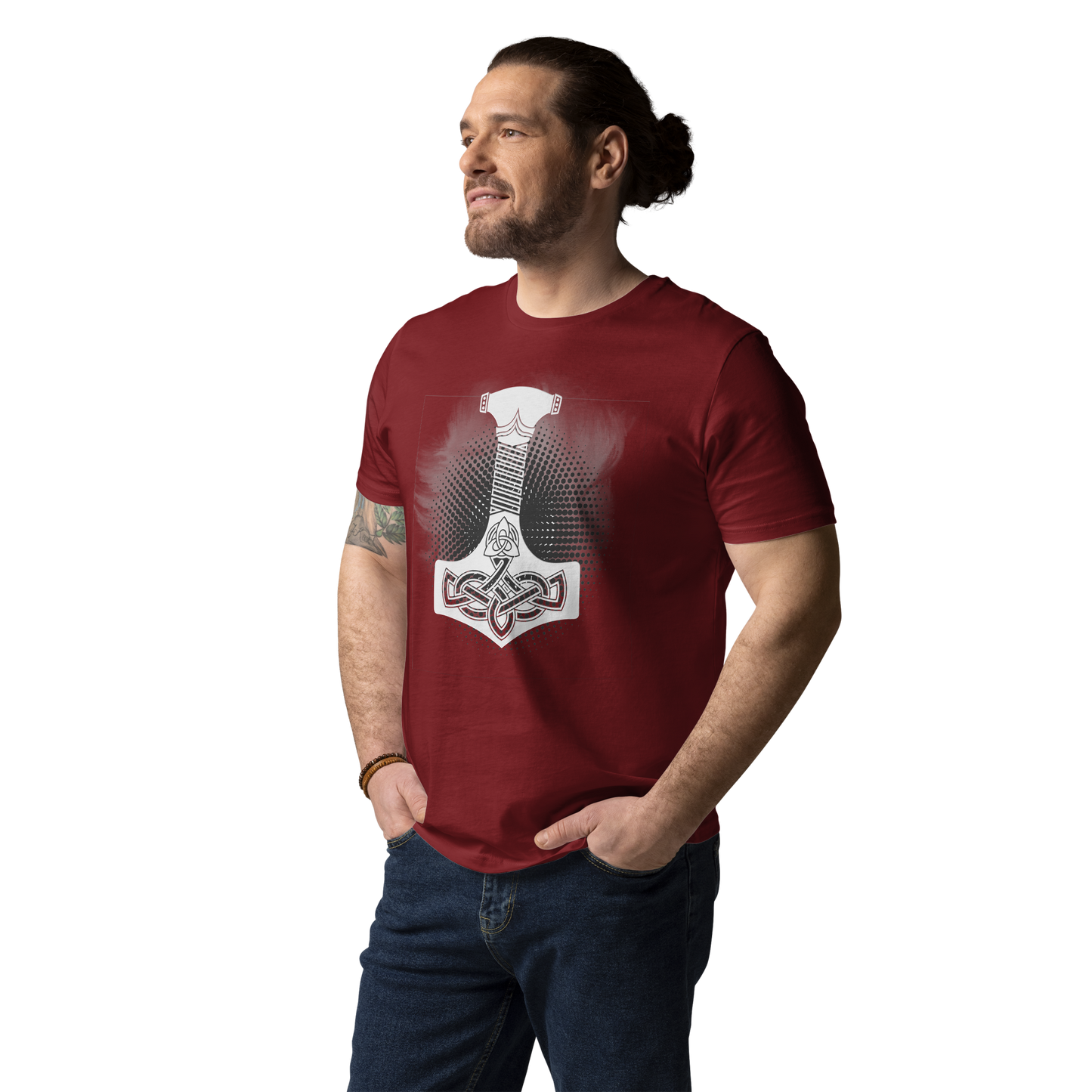 Unisex organic cotton t-shirt Thor's hammer