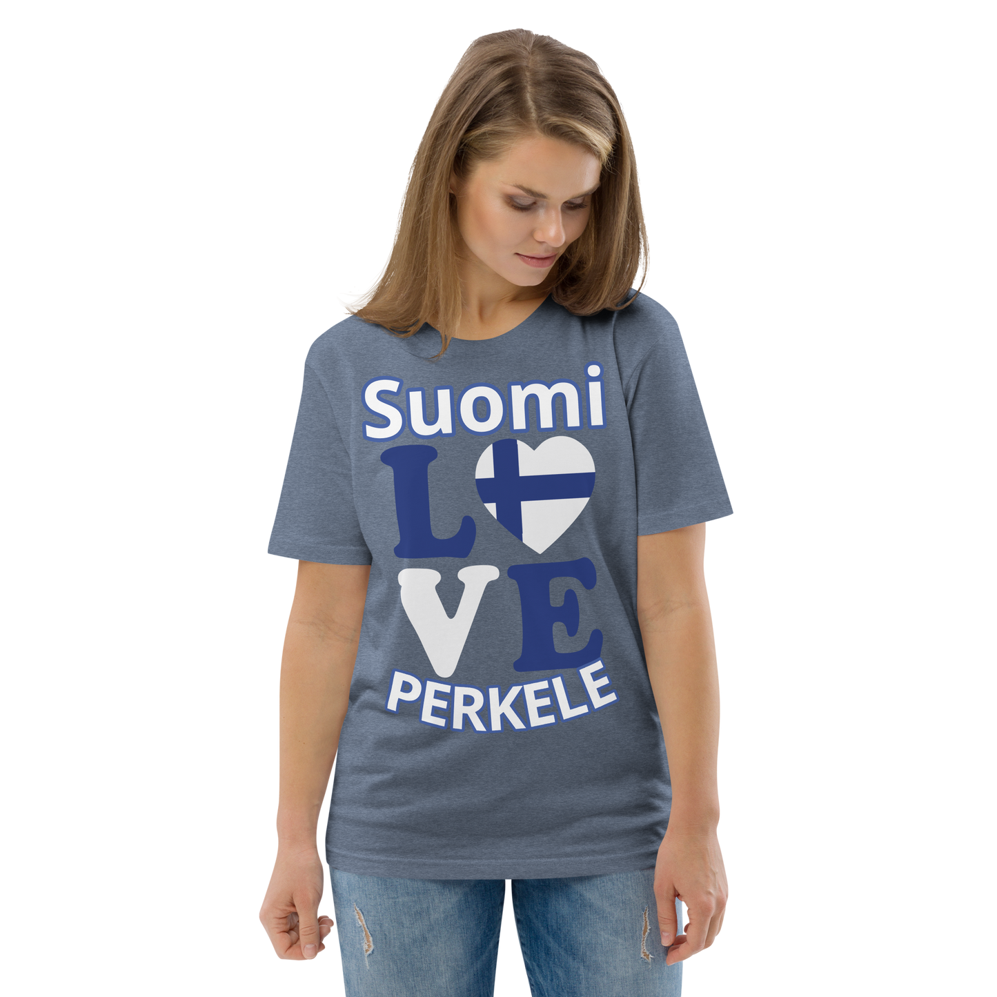 Unisex organic cotton t-shirt: live Finland