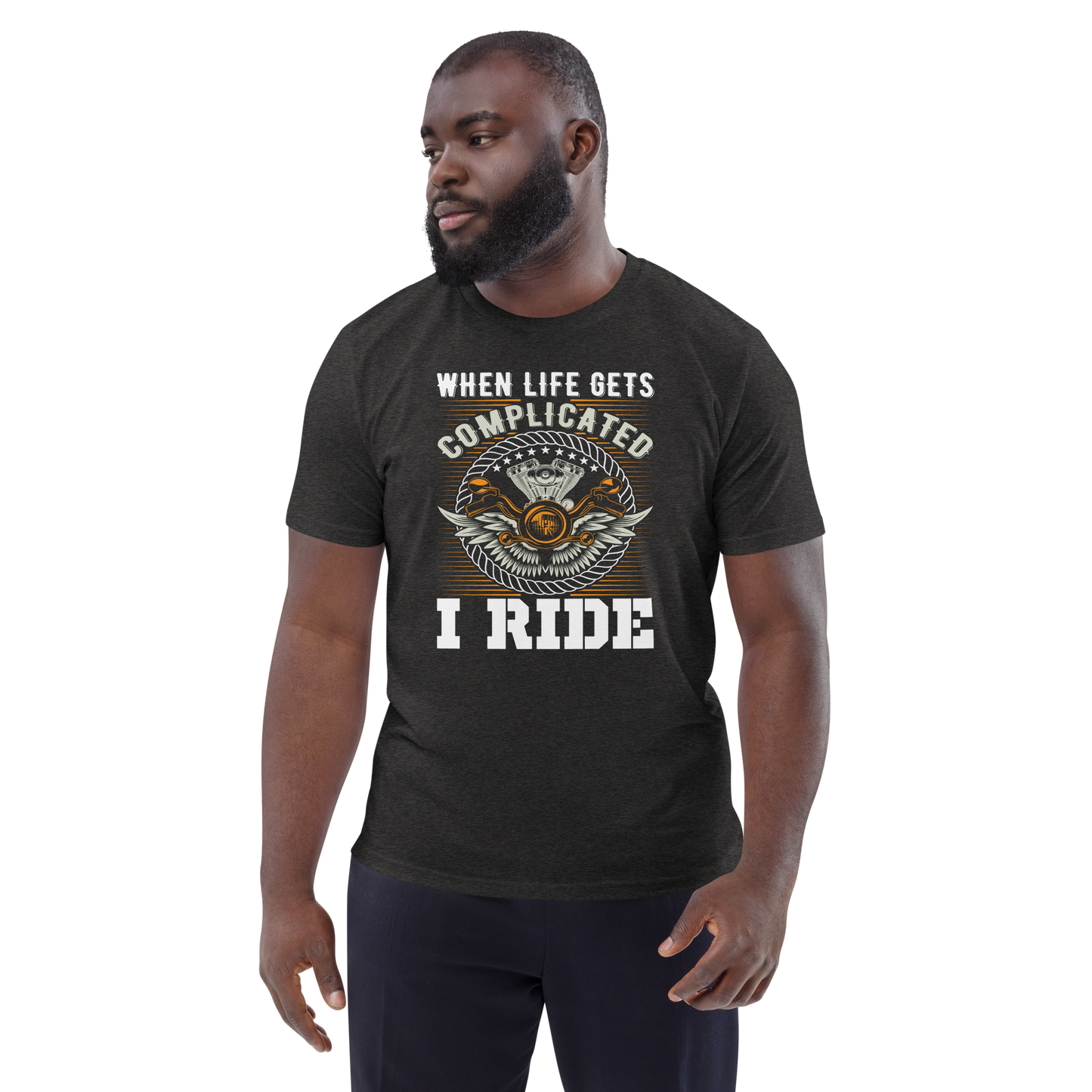 Unisex t-paita -  compicate life, I ride