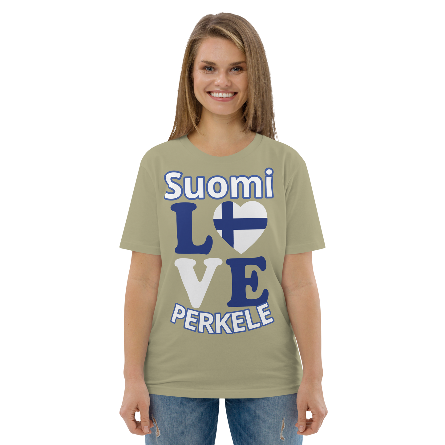 Unisex organic cotton t-shirt: live Finland