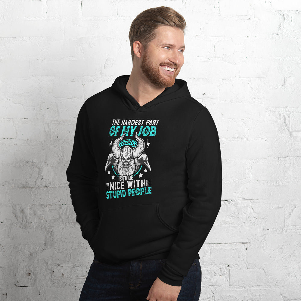 unisex hoodie stupid people