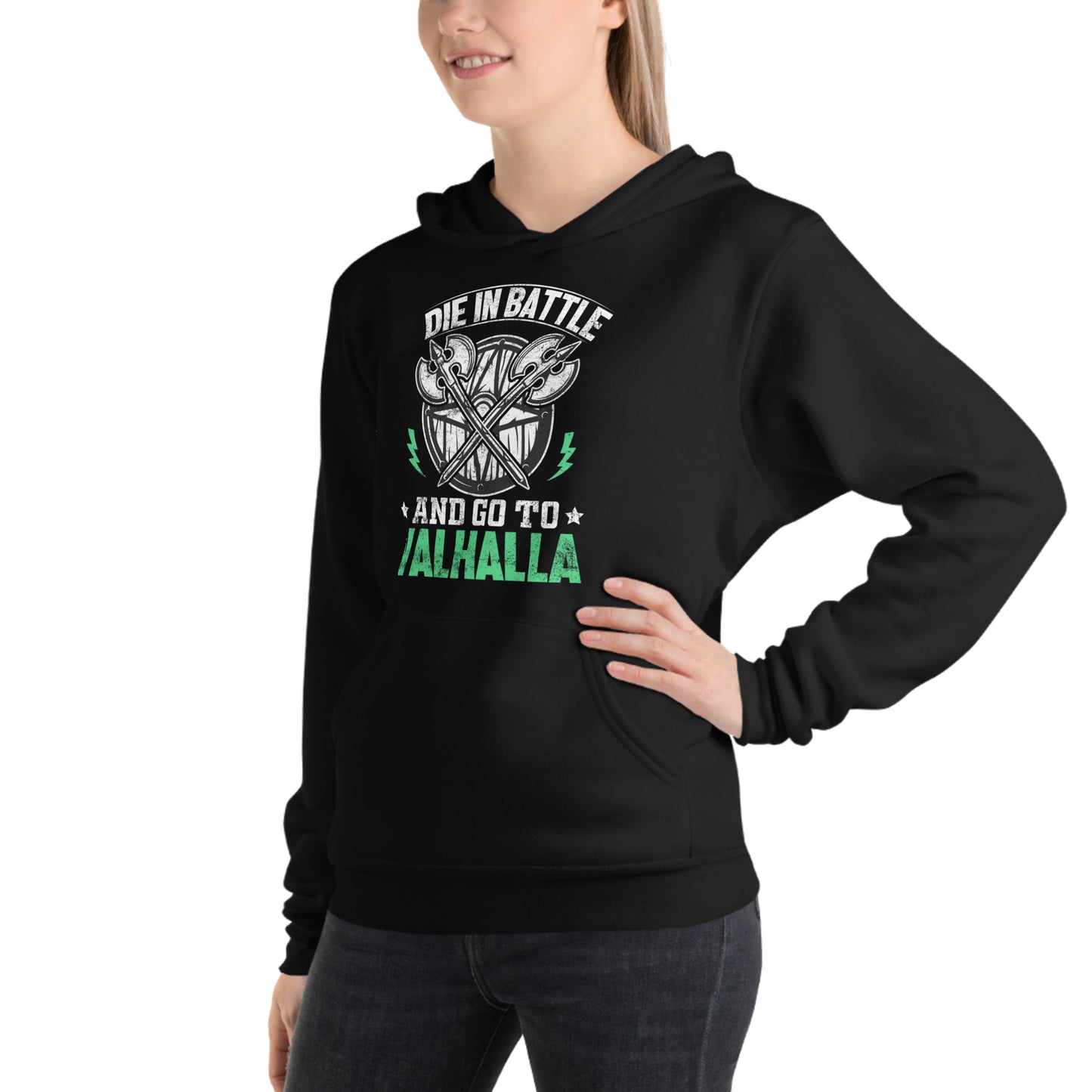 unisex hoodie in Valhalla